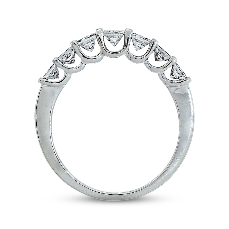 Main Image 2 of Previously Owned Diamond Anniversary Band 1 ct tw Princess-cut 14K White Gold