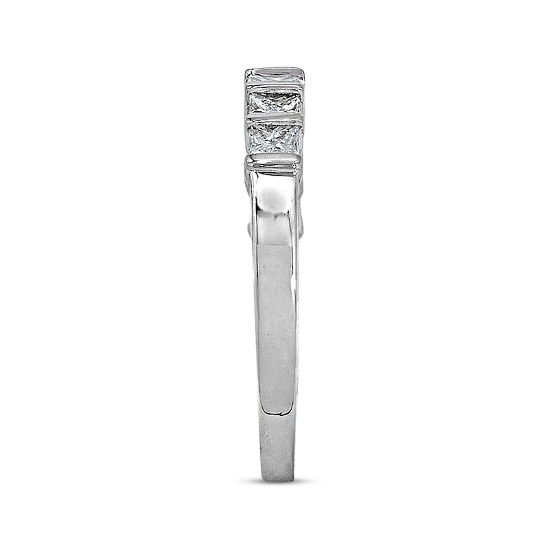 Main Image 3 of Previously Owned Diamond Anniversary Band 1 ct tw Princess-cut 14K White Gold