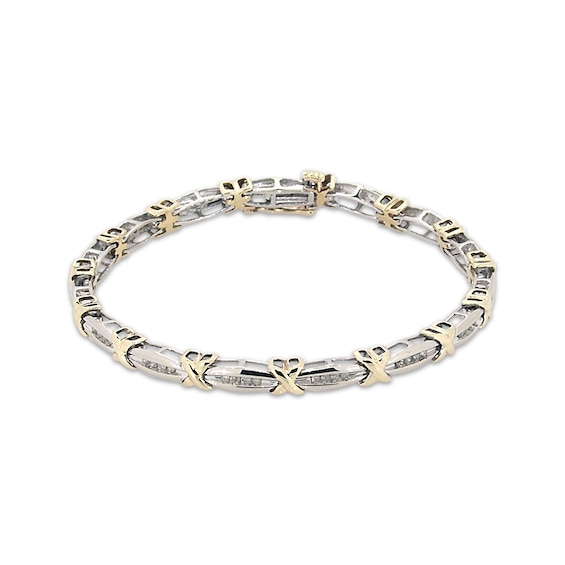 Previously Owned Diamond Fashion Bracelet 1/2 ct tw 10K Two-Tone Gold