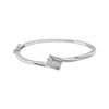 Thumbnail Image 1 of Previously Owned Princess-Cut Diamond Three-Stone Bangle Bracelet 3/4 ct tw 14K White Gold