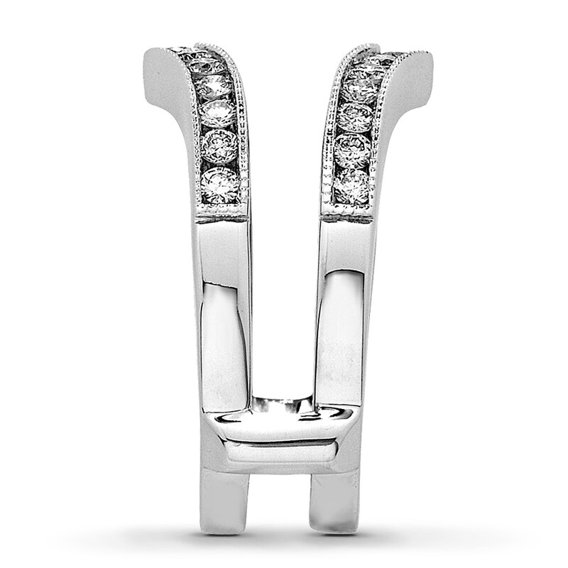 Main Image 3 of Previously Owned Diamond Enhancer Ring 1/2 ct tw Round-cut 14K White Gold