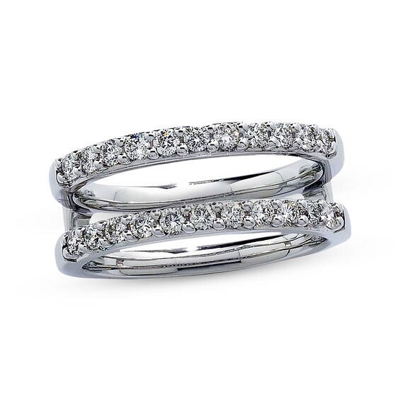 Previously Owned Diamond Enhancer Ring 1/2 ct tw Round-cut 14K White Gold