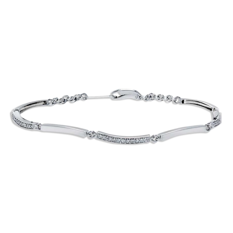Main Image 1 of Previously Owned Diamond Fashion Bracelet 1/4 ct 14K White Gold