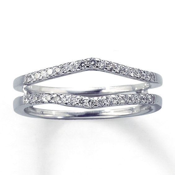 Previously Owned Enhancer / ct tw Diamonds 14K White Gold
