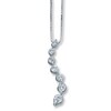 Thumbnail Image 1 of Previously Owned Necklace 1/4 ct tw Diamonds 14K White Gold
