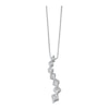 Thumbnail Image 0 of Previously Owned Diamond Necklace 1/4 ct tw Princess-cut 14K White Gold 18"