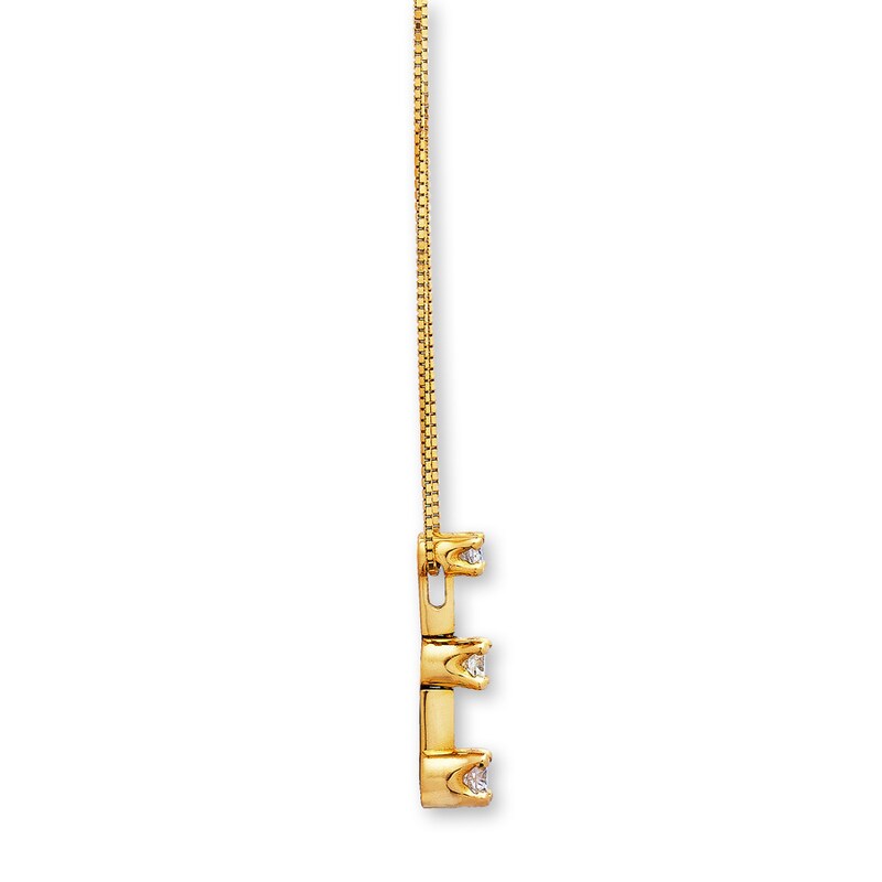 Main Image 2 of Previously Owned Diamond Necklace 1/2 ct tw 14K Yellow Gold