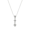 Thumbnail Image 1 of Previously Owned 3-Stone Necklace 1/2 ct tw Diamonds 14K White Gold 17"