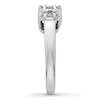 Thumbnail Image 3 of Previously Owned 3-Stone Cluster Diamond Ring 3/4 ct tw Round-cut 14K White Gold