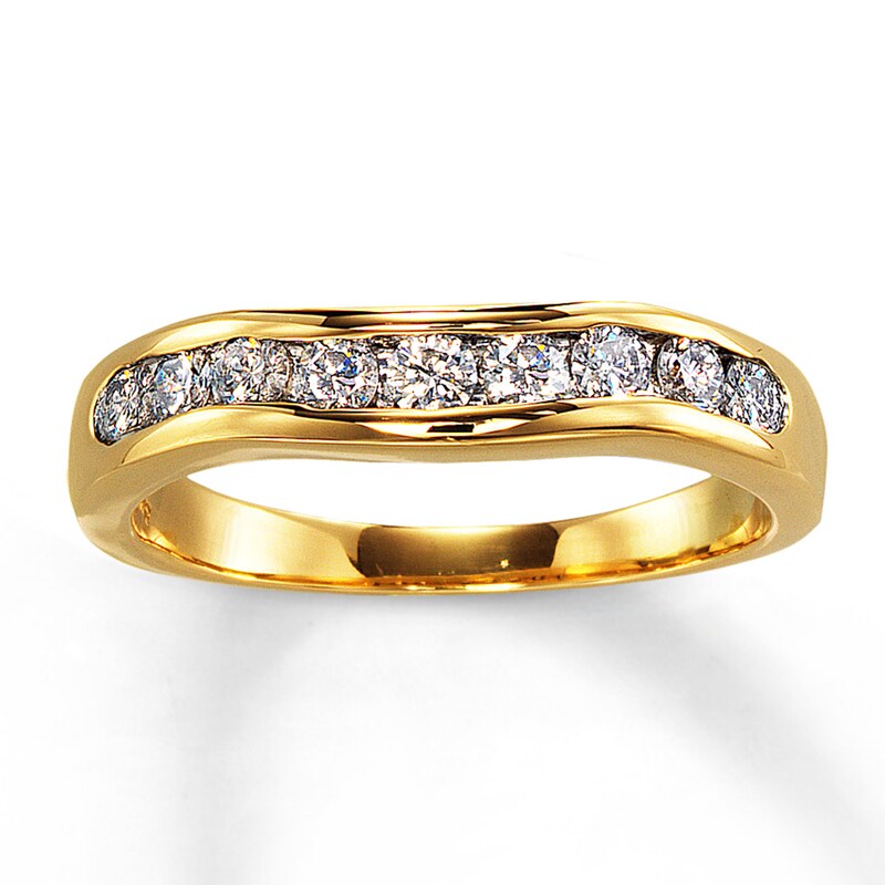 Main Image 1 of Previously Owned Diamond Wedding Band 1/2 ct tw 14K Yellow Gold