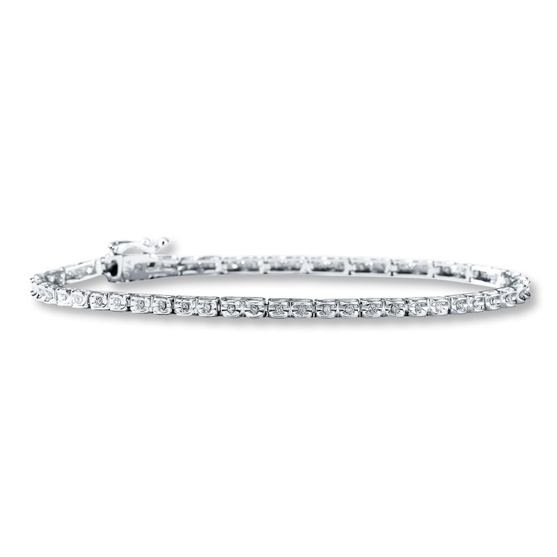 Main Image 1 of Previously Owned Bracelet 1/4 ct tw Diamonds 10K White Gold