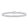 Thumbnail Image 1 of Previously Owned Diamond Bracelet 3 ct tw Princess/Round 14K White Gold
