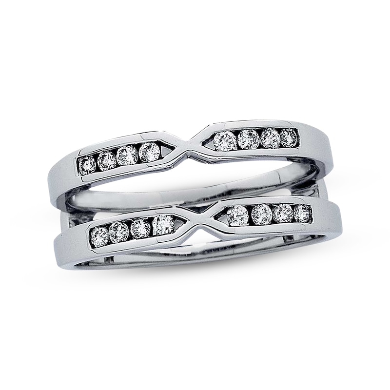 Previously Owned Diamond Enhancer Ring 1/4 ct tw Round-cut 14K White Gold