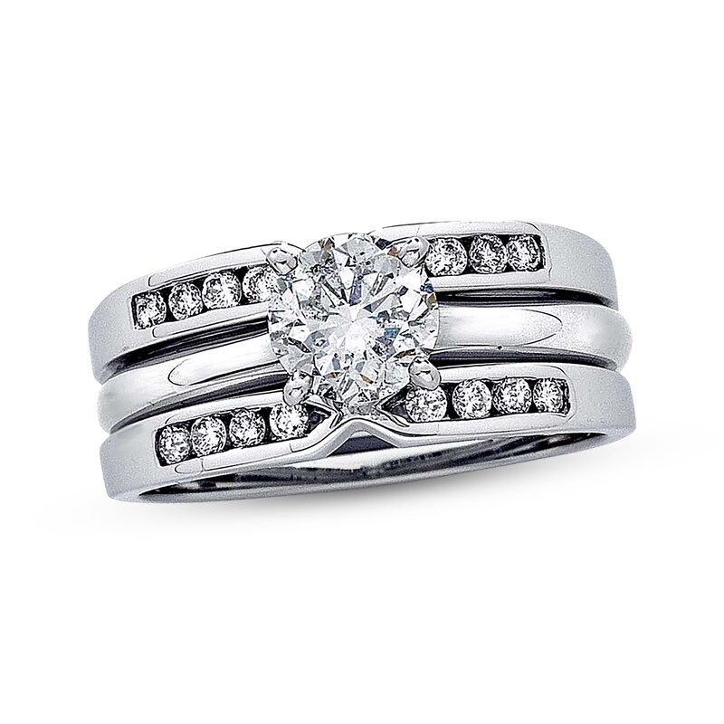 Previously Owned Diamond Enhancer Ring 1/4 ct tw Round-cut 14K White Gold