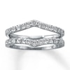 Thumbnail Image 0 of Previously Owned Enhancer Ring 1 ct tw Round-cut Diamonds 14K White Gold