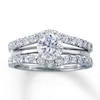 Thumbnail Image 2 of Previously Owned Enhancer Ring 1 ct tw Round-cut Diamonds 14K White Gold