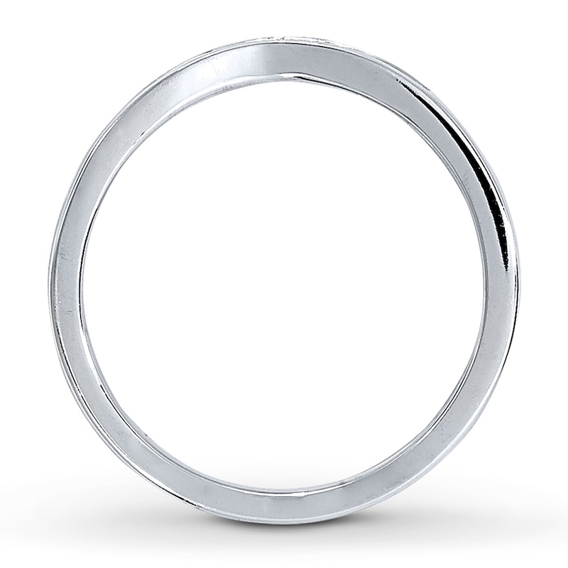 Main Image 2 of Previously Owned Diamond Contour Ring 1/4 ct tw Round-cut 14K White Gold