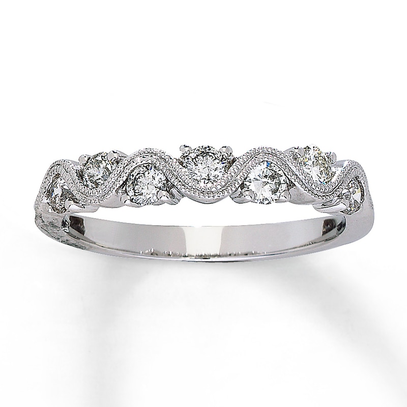 Main Image 1 of Previously Owned Diamond Band 1/2 ct tw 14K White Gold