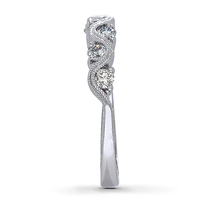 Main Image 3 of Previously Owned Diamond Band 1/2 ct tw 14K White Gold