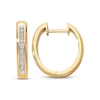 Thumbnail Image 1 of Previously Owned Diamond Hoop Earrings 1/2 cttw 14K Yellow Gold