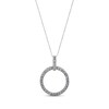 Thumbnail Image 1 of Previously Owned Diamond Circle Necklace 1/3 ct tw 14K White Gold