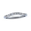 Thumbnail Image 1 of Previously Owned Diamond Contour Anniversary Band 1/4 ct tw Baguette & Round-cut 14K White Gold