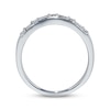 Thumbnail Image 2 of Previously Owned Diamond Contour Anniversary Band 1/4 ct tw Baguette & Round-cut 14K White Gold
