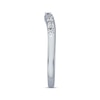 Thumbnail Image 3 of Previously Owned Diamond Contour Anniversary Band 1/4 ct tw Baguette & Round-cut 14K White Gold