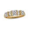 Thumbnail Image 1 of Previously Owned Anniversary Ring 1/2 ct tw Round & Baguette-cut Diamonds 14K Yellow Gold