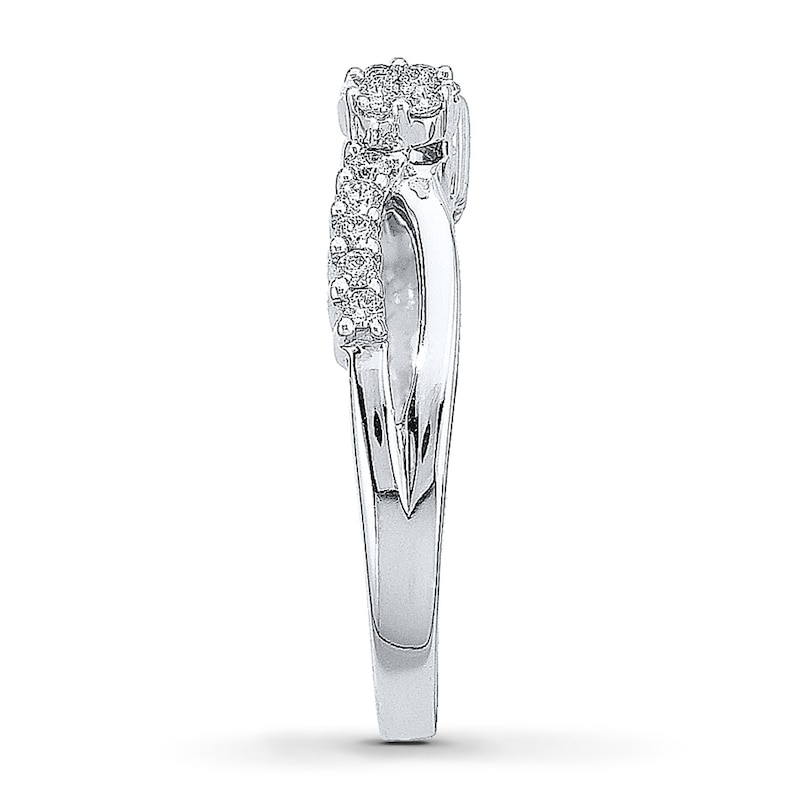 Main Image 2 of Previously Owned Promise Ring 1/4 ct tw Diamonds 10K White Gold