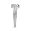 Previously Owned Round-Cut Three-Stone Diamond Bypass Ring 1/3 ct tw 14K White Gold