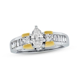 Previously Owned Ring 1-1/2 ct tw Diamonds 14K Two-Tone