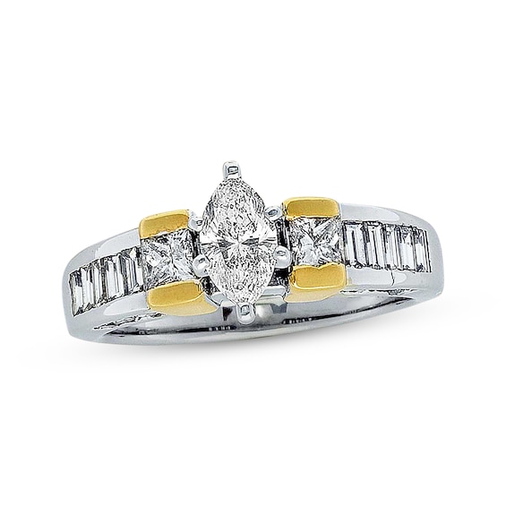 Previously Owned Ring 1-1/2 ct tw Diamonds 14K Two-Tone