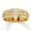 Thumbnail Image 1 of Previously Owned Men's Diamond Wedding Band 1/4 ct tw 14K Yellow Gold