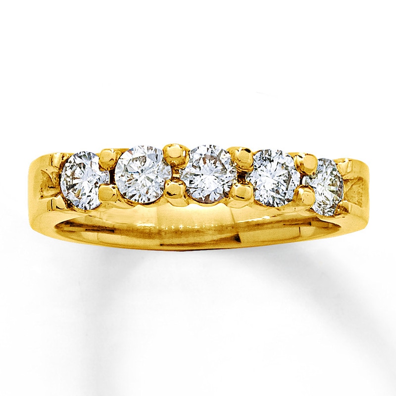 Main Image 1 of Previously Owned Diamond Ring 1 ct tw Round 14K Yellow Gold