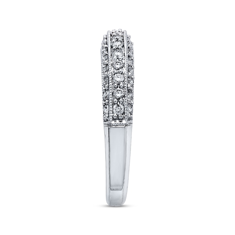 Main Image 2 of Previously Owned Diamond Anniversary Ring 1/2 ct tw Round-cut 14K White Gold