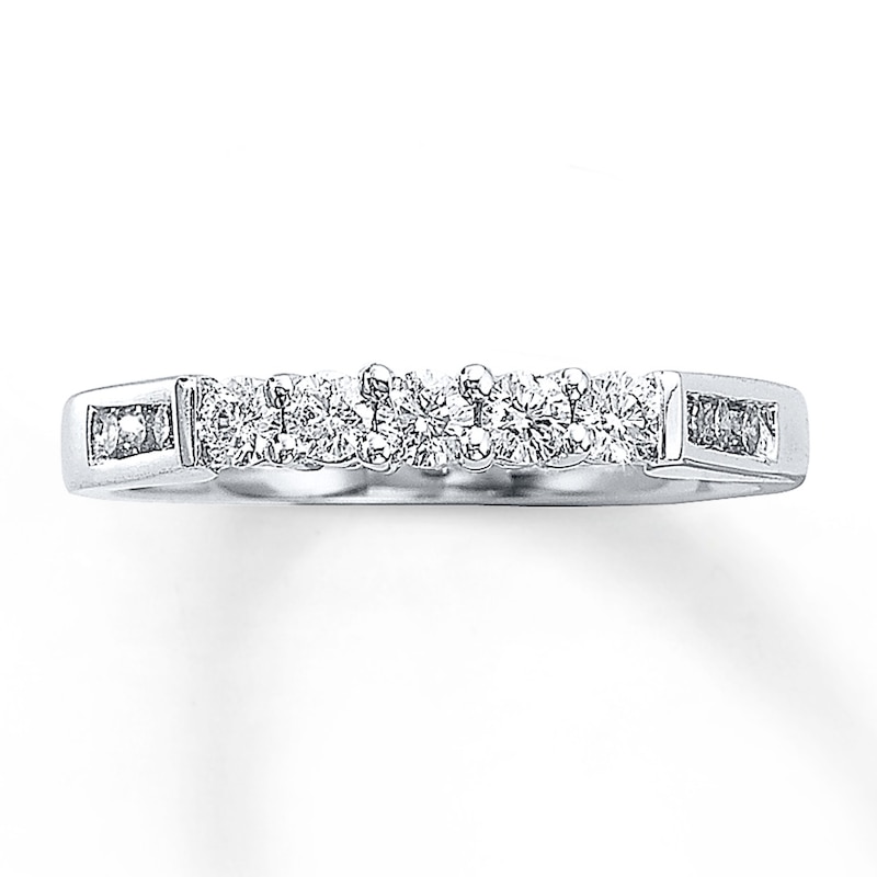 Main Image 1 of Previously Owned Anniversary Band 3/8 ct tw Round-cut Diamonds 14K White Gold