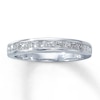 Previously Owned Wedding Band 3/4 ct tw Princess-cut Diamonds 14K White Gold