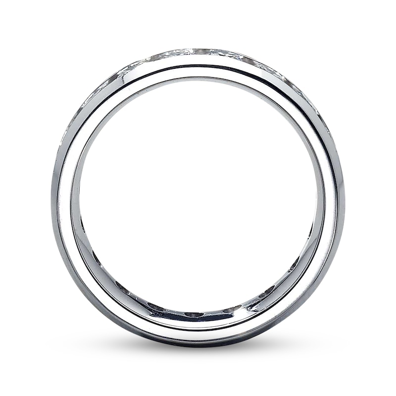 Main Image 2 of Previously Owned Diamond Eternity Anniversary Band 2 ct tw Round-cut 14K White Gold Size 6