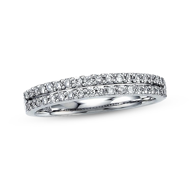 Main Image 1 of Previously Owned Diamond Anniversary Band 1/3 ct tw Round-cut 14K White Gold