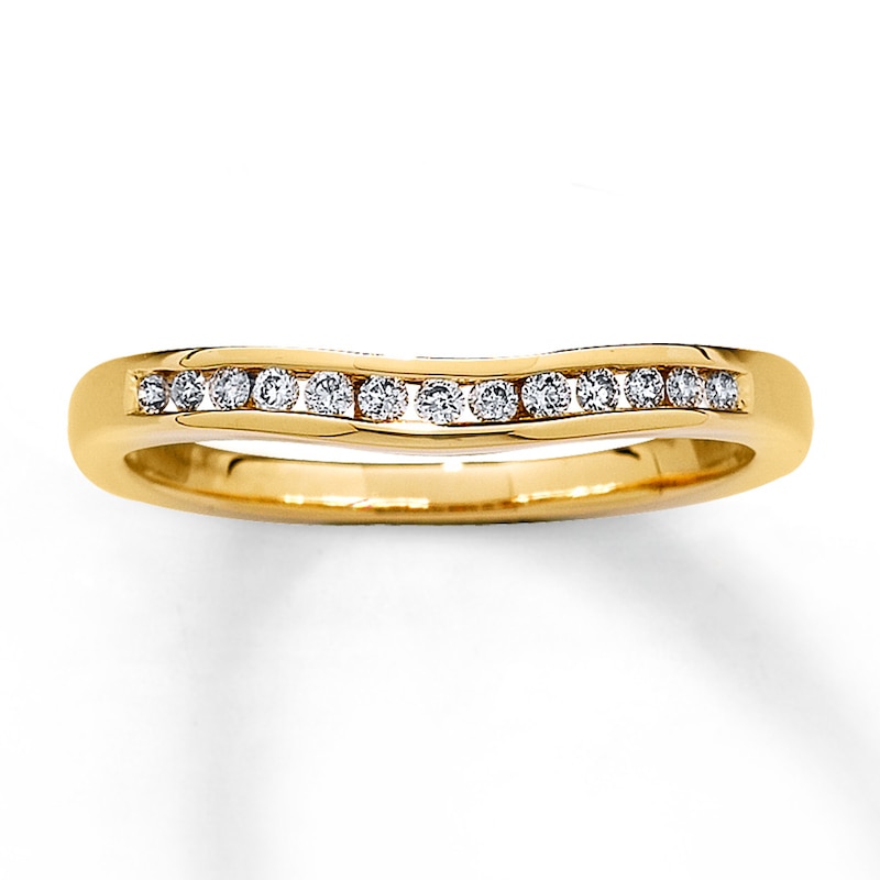 Main Image 1 of Previously Owned Wedding Band 1/6 ct tw Diamonds 14K Yellow Gold