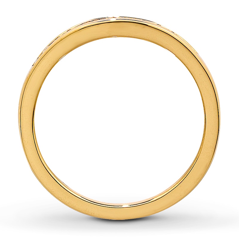 Main Image 2 of Previously Owned Wedding Band 1/6 ct tw Diamonds 14K Yellow Gold