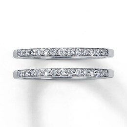 Previously Owned Wedding Bands 1/4 ct tw Round-cut Diamonds 14K White Gold - Size 7