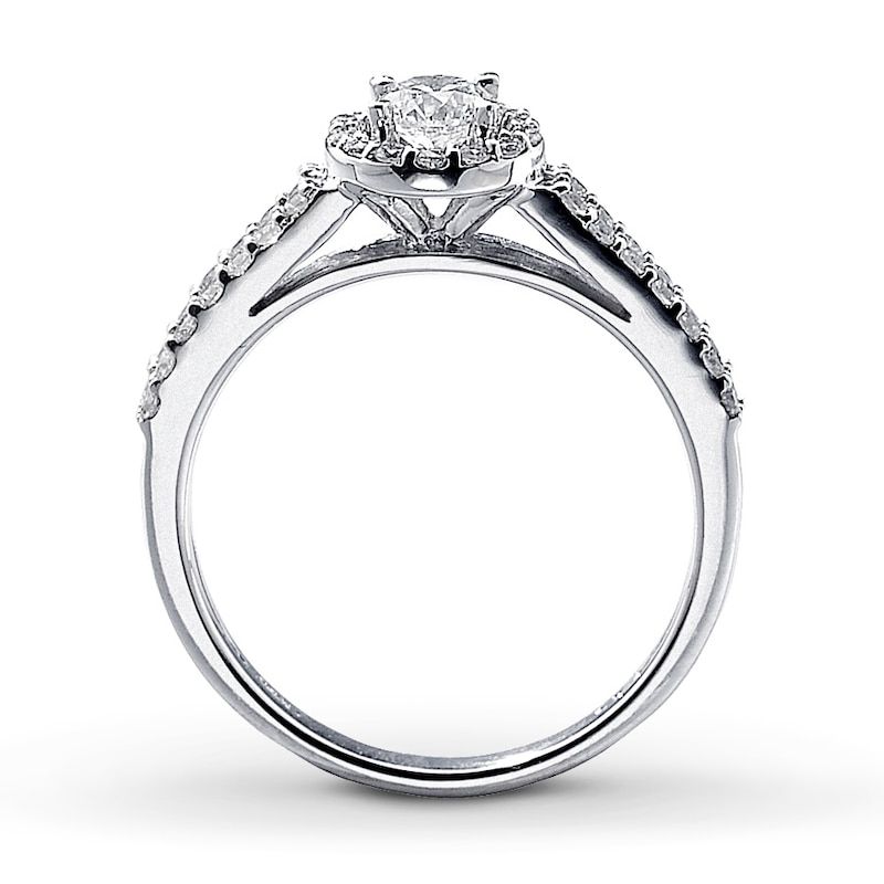 Main Image 2 of Previously Owned Diamond Engagement Ring 5/8 ct tw Round-cut 14K White Gold