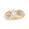 Thumbnail Image 0 of Previously Owned Diamond Engagement Ring 3/8 ct tw Marquise & Round-Cut 14K Yellow Gold