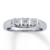 Thumbnail Image 1 of Previously Owned Three-Stone Engagement Ring 1/2 ct tw Diamonds 14K White Gold