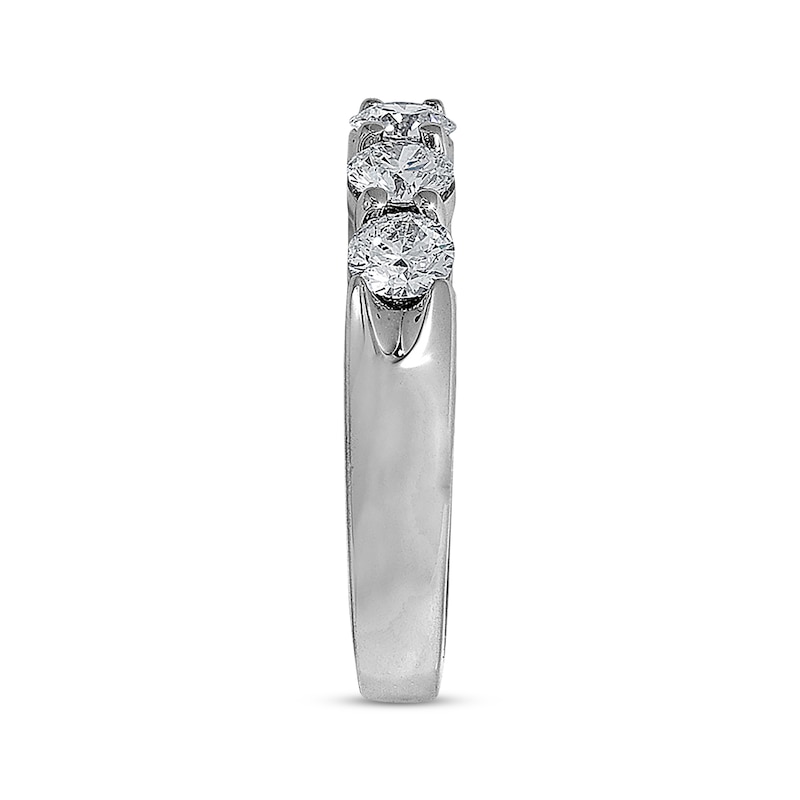 Main Image 3 of Previously Owned Diamond Anniversary Band 1 ct tw Round-cut 18K White Gold