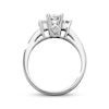 Thumbnail Image 2 of Previously Owned Diamond Three-Stone Engagement Ring 1 ct tw Princess-cut 14K White Gold
