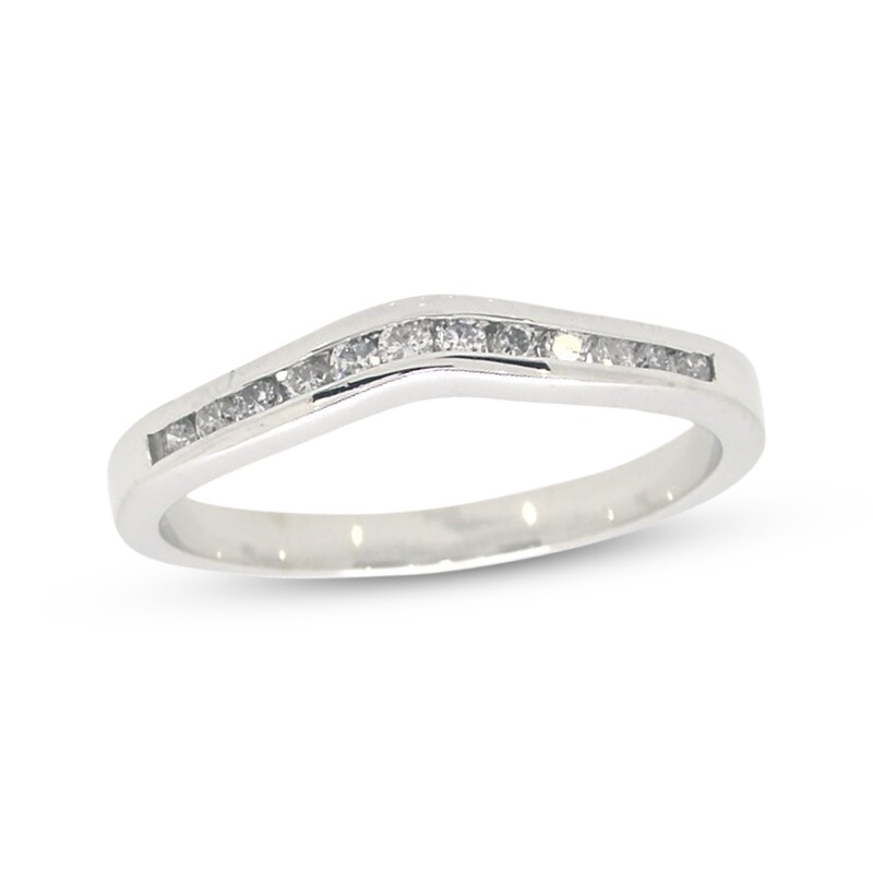 Main Image 1 of Previously Owned Diamond Enhancer Ring 1/6 ct tw Round-cut 14K White Gold