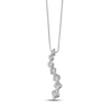 Thumbnail Image 1 of Previously Owned Diamond Journey Necklace 1/4 ct tw 14K White Gold 18"